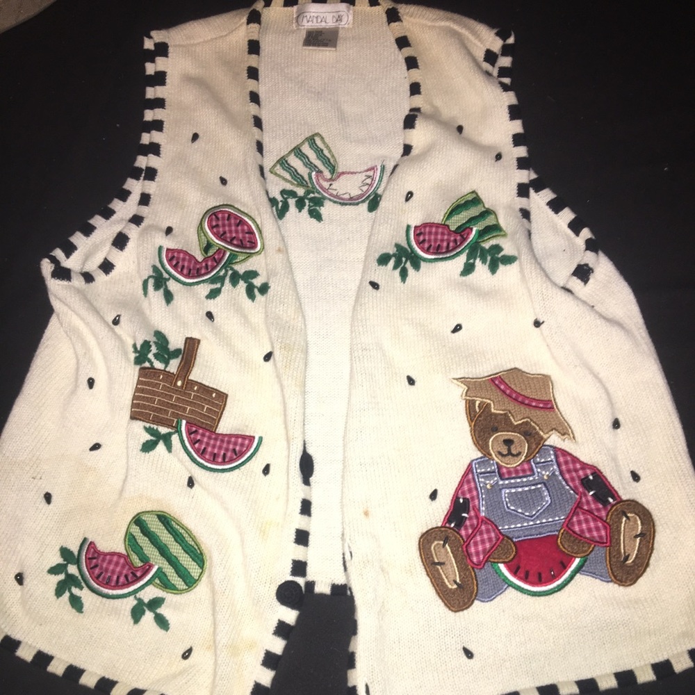 Vintage bears cardigan
